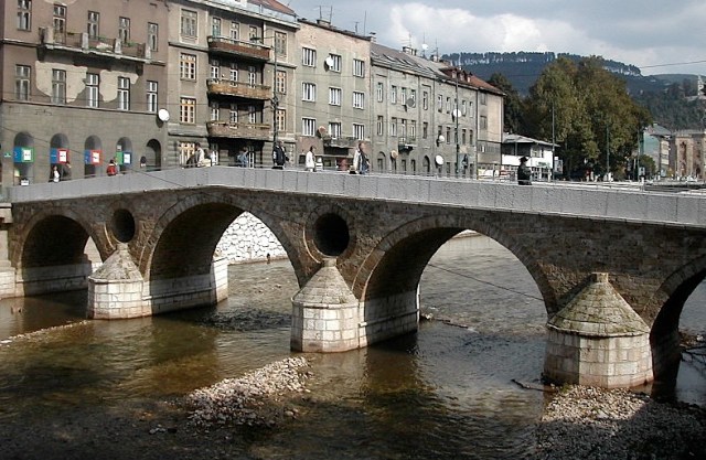 The Latin Bridge where the Archduke was assassinated.