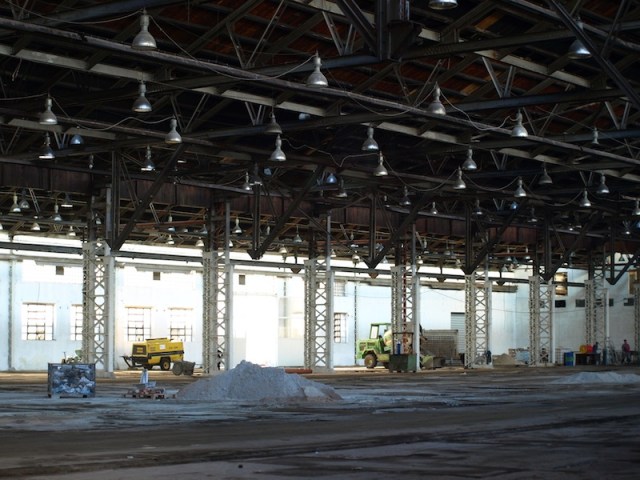 Inside the factory today. 