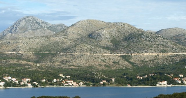 The road basically followed the contour of the mountains.