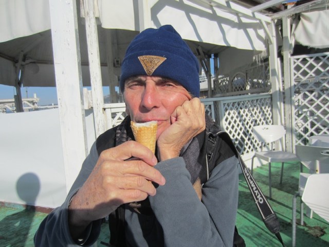 Indulging in a gelato this morning for old time’s sake. 