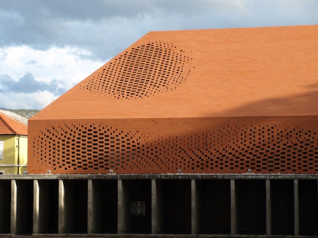 An amazing brick roof.