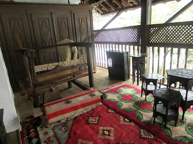 Veranda and entrance to the Turkish house. 