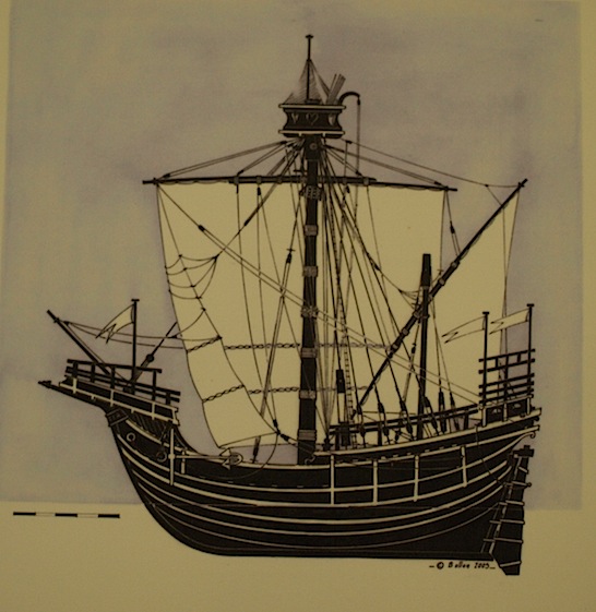 This is the type of vessel that used to navigate the River Rhone. 