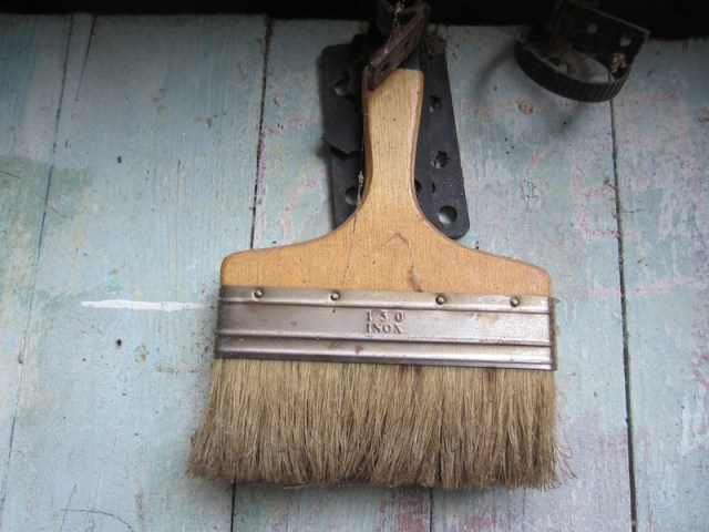 A brush doorknocker. It actually worked but it wasn’t real loud. 