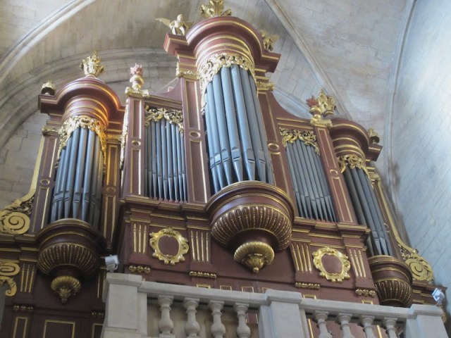 Pipe organ in St Martha’s Church Tarascon. 