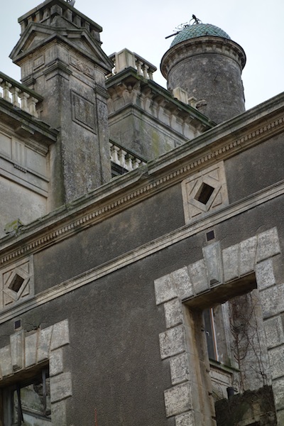 One of the abandoned wings. 