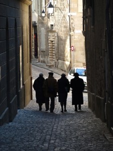 Following the locals down. 