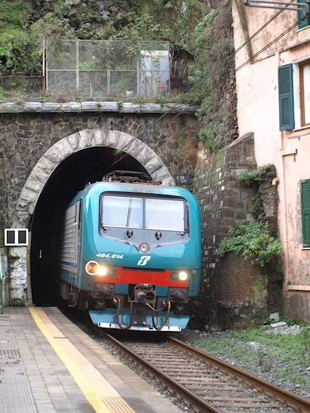 For the train buffs, the Genoa to La Spezia express. 