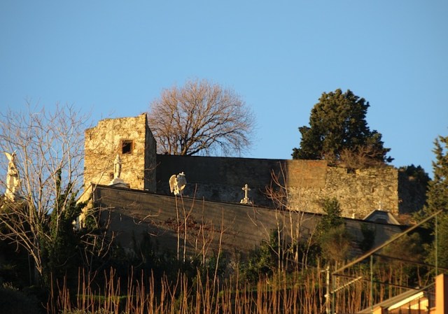 The cemetery on the hill. 