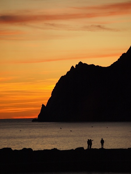 End of the day in Monterosso. 