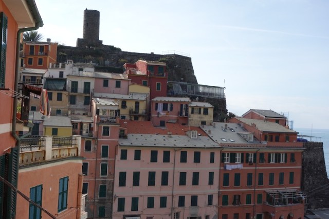 Colour and angles make up the town landscape