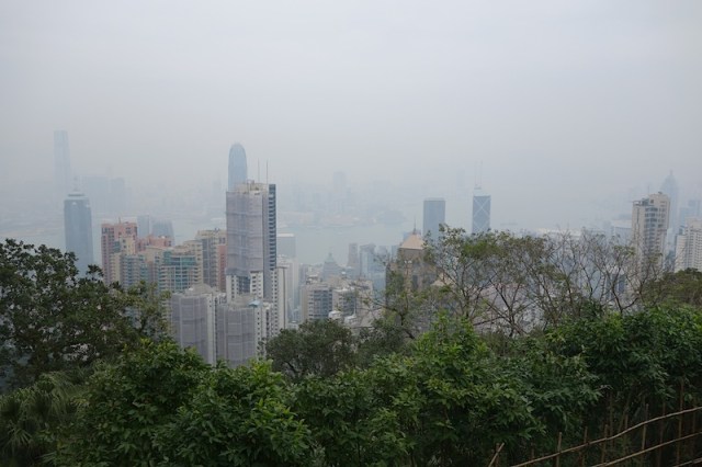 View of Hong Kong from Victoria Peak. 
