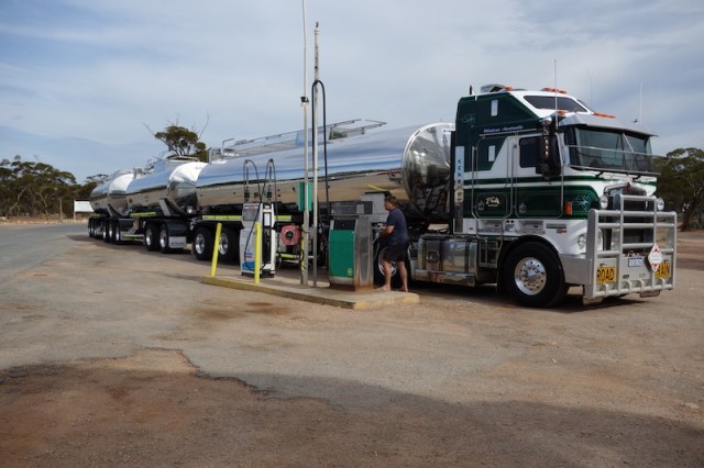 One of the big ones on the road today. 