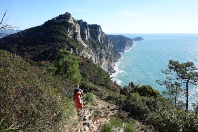 Spectacular clifftop walk from Campiglia to Porto Venere. 