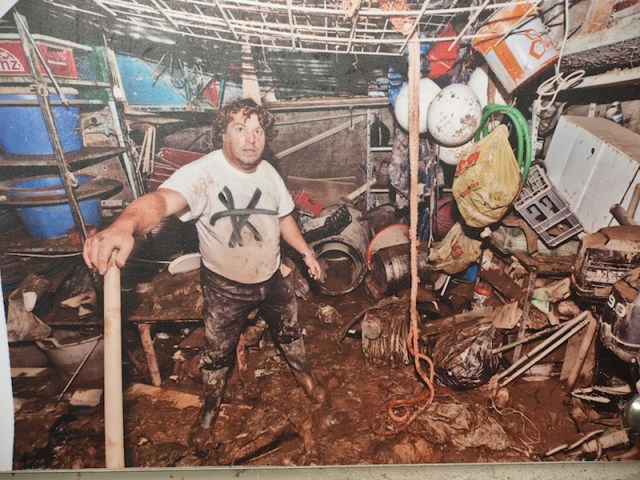 Clean up after a flood.