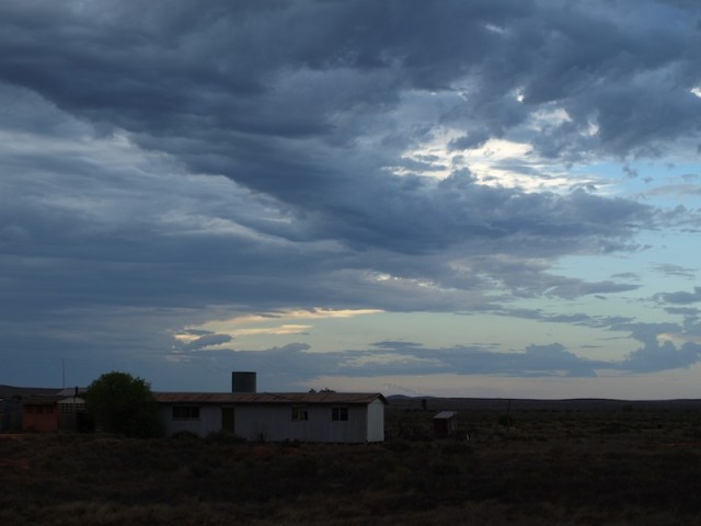 Storm heading for our camp. 