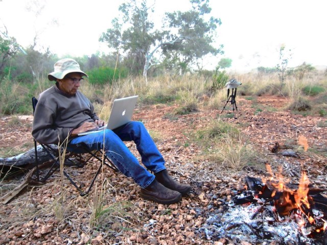 Writing in a creek near Roebourne WA. Also at day’s end. 