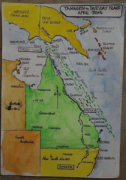 Tamworth to Thursday Island. 