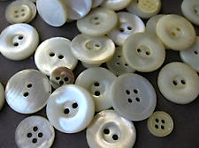Mother-of-pearl buttons.