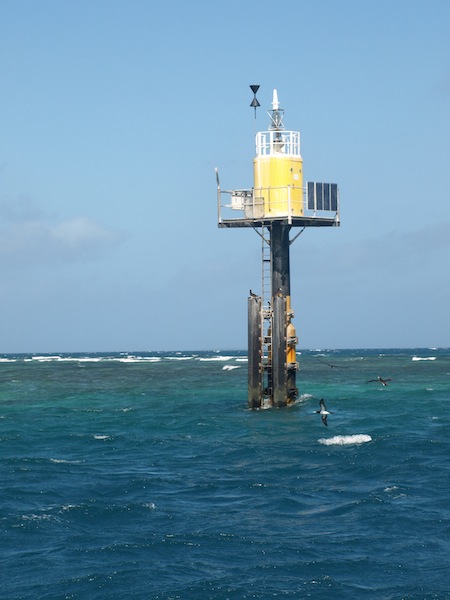 This is not Captain Blackwood’s marker but a modern day marker northeast of Thursday Island. 