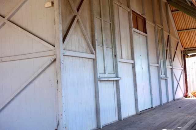 The old parish hall employing open stud construction.