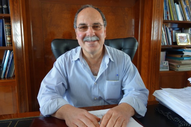 Mr Kakoulos, mayor of Kythera, an archaeologist by profession.