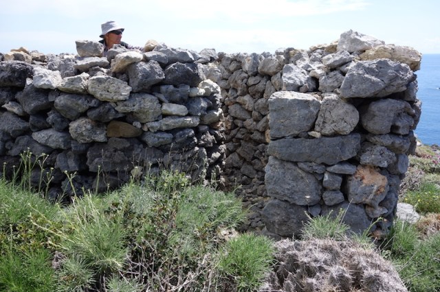 The anti-aircraft gun emplacement in the previous photograph would have looked like this one during its active service days.