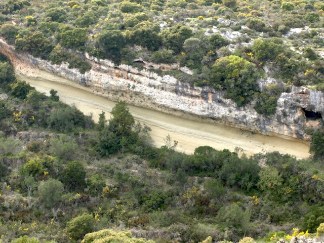 Cliff cross-section. Layer upon layer.