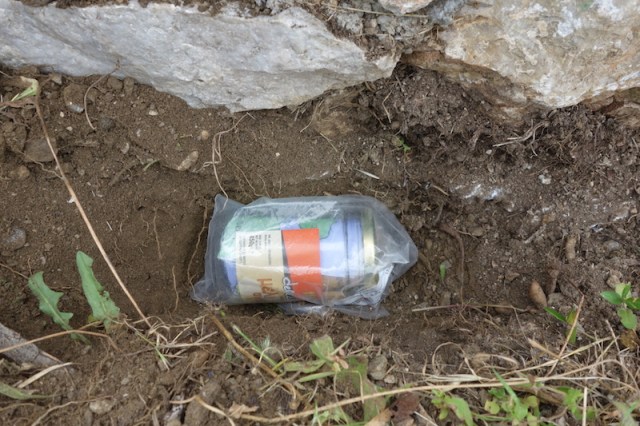 Capsule in position. Who knows when it will be see daylight again. 