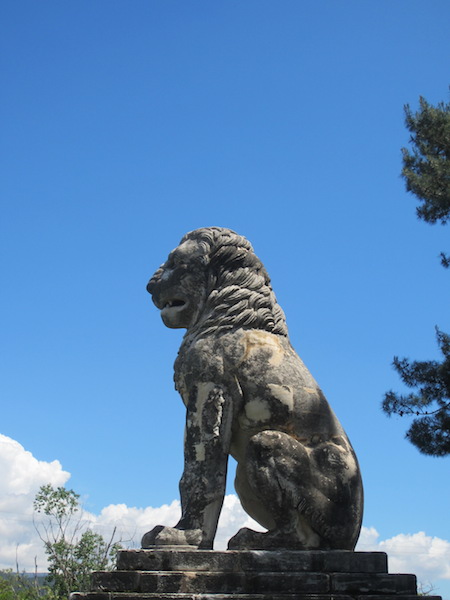 The five metre high (my estimation) Laomedon Lion Memorial monument. It is dated to the late fourth century B.C. 
