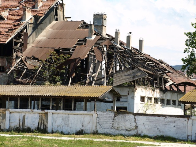 Abandoned factory/warehouse. 