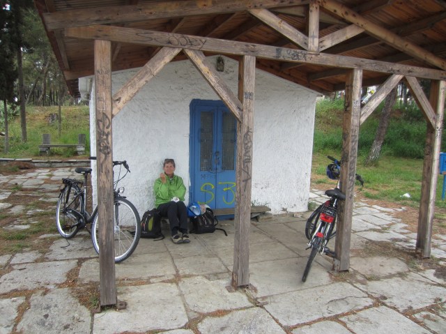 Lunch at the Sea Scout camp.