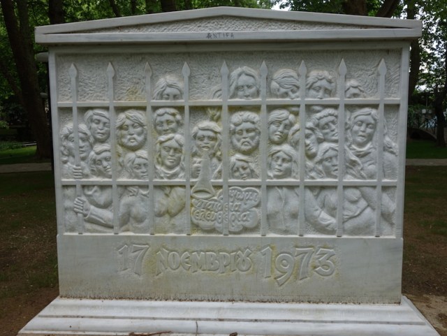 And another memorial to those who suffered under the hands of the Junta.