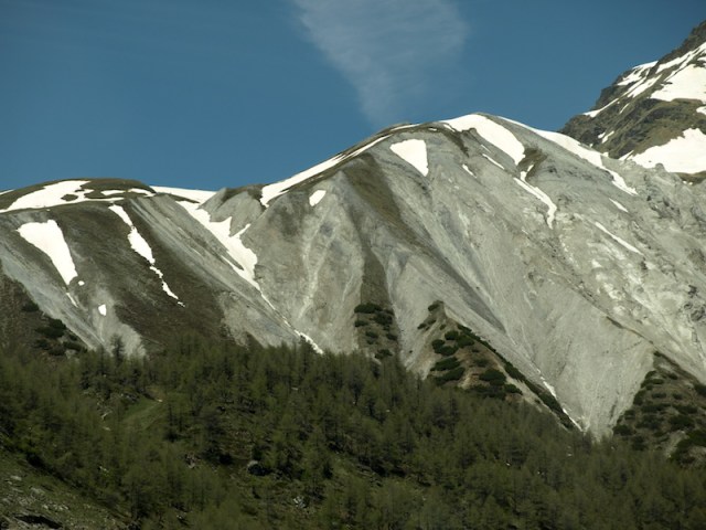 High up in the watershed of the Rhine.