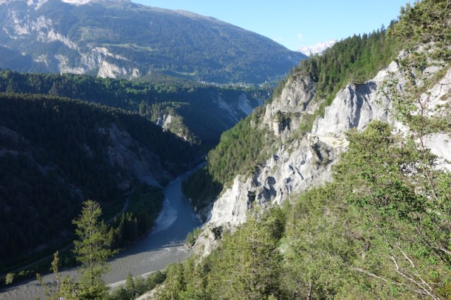 The Rhine in the upper reaches. This is where it is a wild river. 