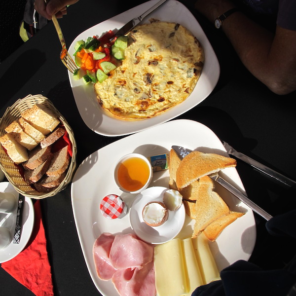 (1) Breakfast at the Gate Café. 