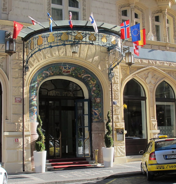 Entrance to the Hotel Paris. 