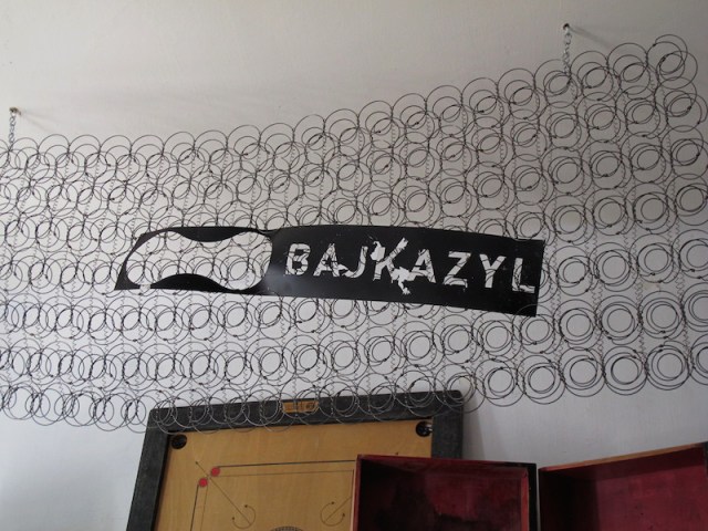 Wall hanging using the springs from an inner spring mattress. 