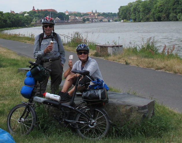On the bike path between Melnik and Decin, Czech Republic. 