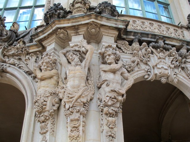 Adornments everywhere. Exaggerated drama and tension. 