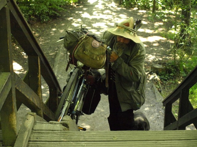 A fellow traveller riding from Austria to the Baltic Sea. 