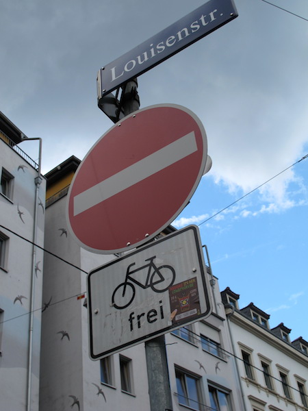 Frei: bikes excepted.