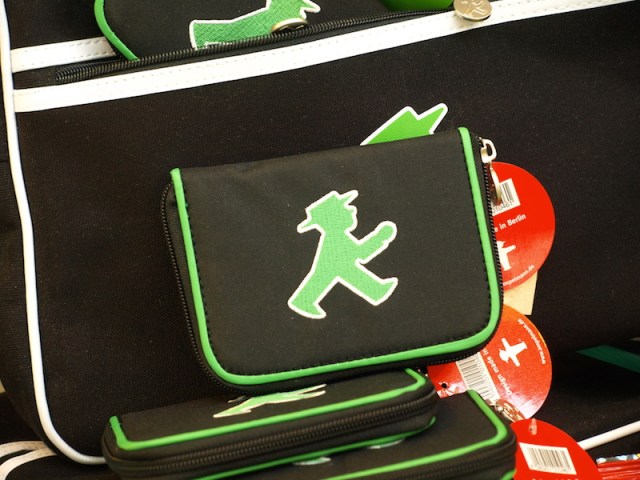 Purses, wallets and even children’s books depict and tell stories about the ampelmann. 