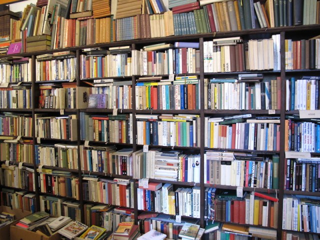 Books, books, books and English ones too.