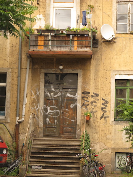 The entrance to what I thought was our pension. 