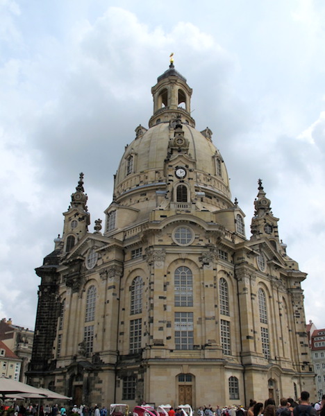 The re-built Frauenkirche Church. 