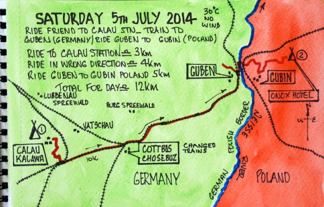 Not a lot of kilometres achieved today but what we did was hard going as it was mostly up hill. 
