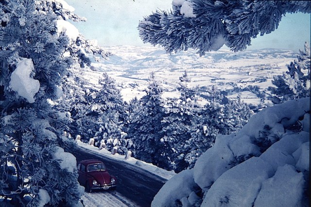 The road along which the Party members’ Landrover was bogged. 