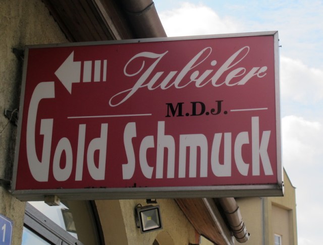 A shop sign Bev was rather taken by. 