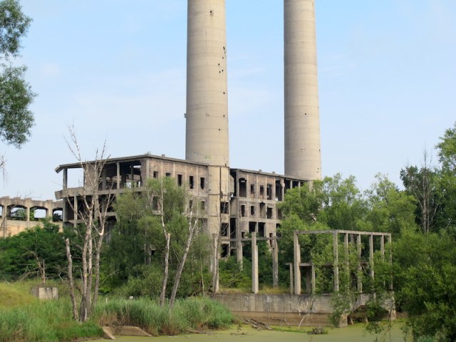  Abandoned power station. Ruins like this are just the sort of places I like to get into and look about. 